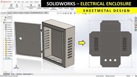 sheet metal back-plate for enclosure in solidworks|SOLIDWORKS Sheet Metal .